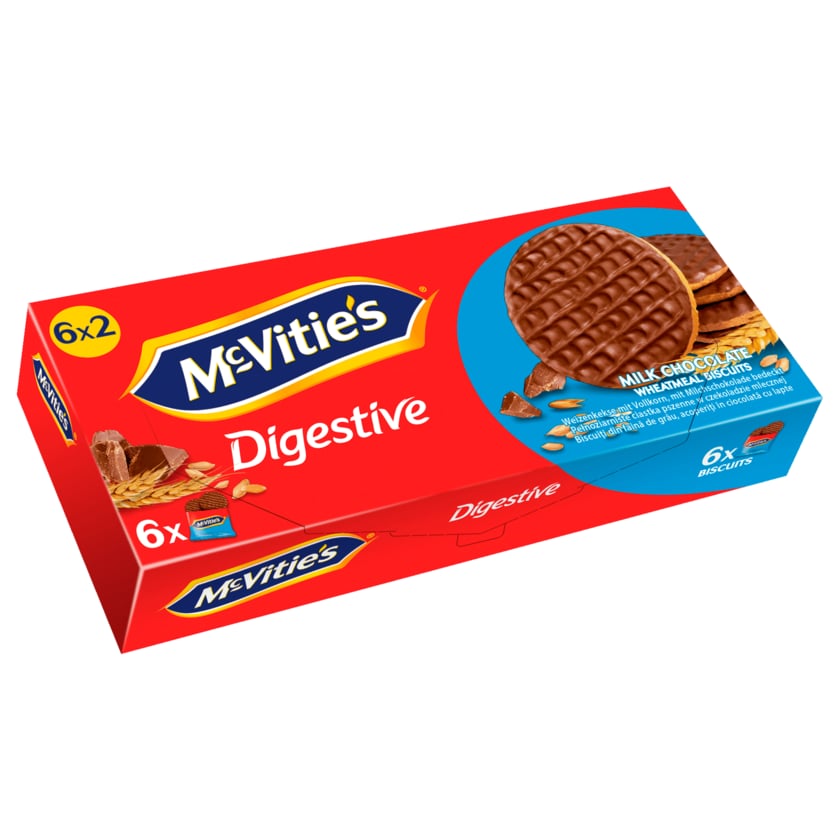 McVitie's Milk Chocolate Wheatmeal Wheatmeal Biscuits 6x33,3g
